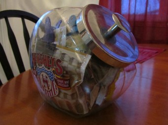 Larger Size Spices in envelopes in cookie jar...