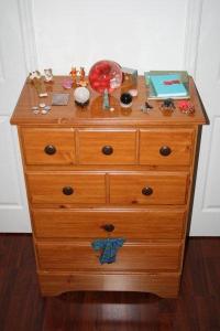 Dresser # 2 with Rom's toys on it