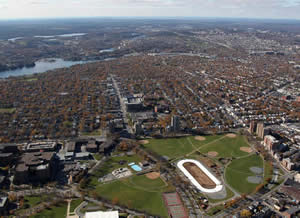The speed skating oval