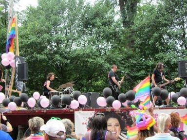 Local band Like a Motorcycle at Halifax Pride 2013