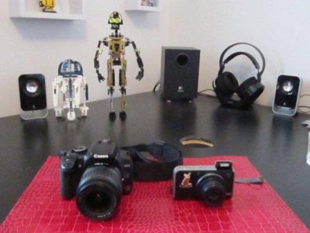 My Cameras (photo taken with Rom's camera!)