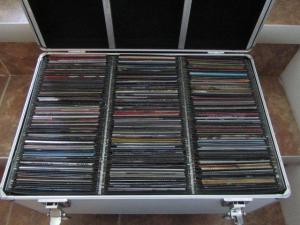 Rom stores his music CDs like this (he got rid of the plastic cases) - he has 3 boxes like this. 