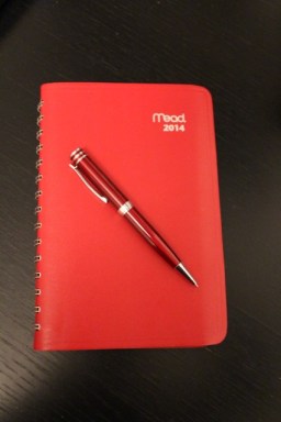 It's February and my day book is still free of coffee spills...