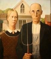 American Gothic by Grant Wood