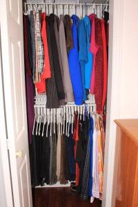 Closet refilled to its normal level