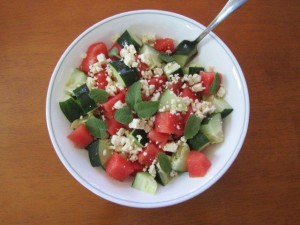 Cucumber Watermelon Salad