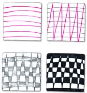 Checkered Zag zentangle by Suzanne McNeill. Not mine!