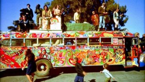 If you were here...your memory might need refreshing! (Merry Prankster Bus circa 1964)