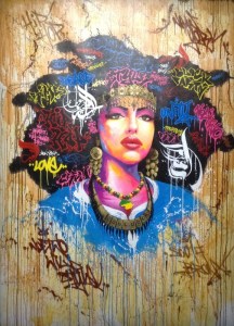 The poster for the Hip Hop exhibit at the Institut Arabe. I think it is stunning!