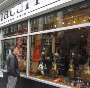 Rom on Denmark Street. He has one of these guitars, but not the  4599 pound one :)