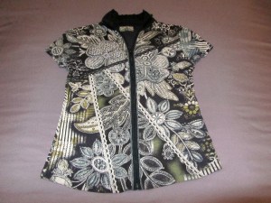 Thrifted summer zip top