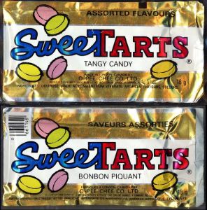 Two vintage packs of SweeTarts candy